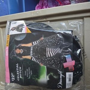 Dreamgirl Starry Witch Costume with Black and White Accents
